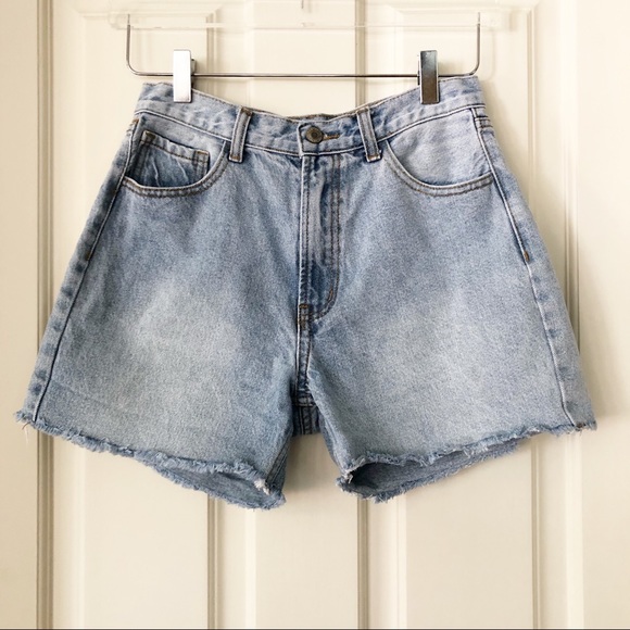 Brandy Melville Pants - John Galt | High Waisted Raw Hem Denim Shorts